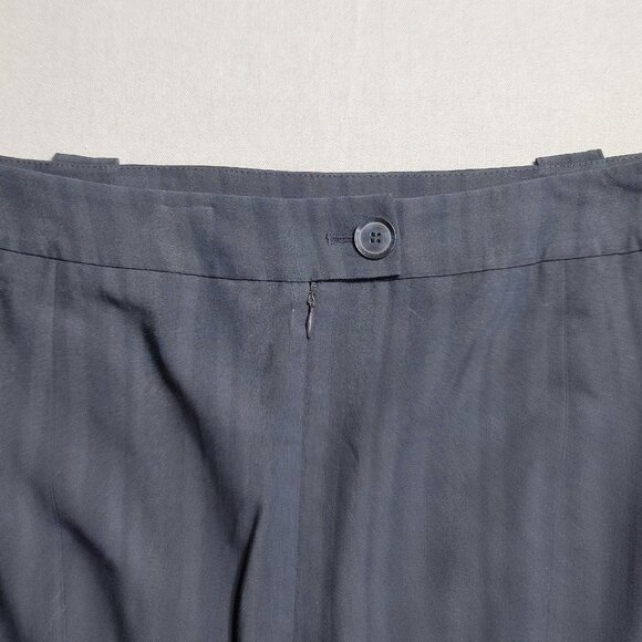 Vintage Esprit pencil midi skirt women's size 6 grey with stripes pattern - Picture 4 of 12